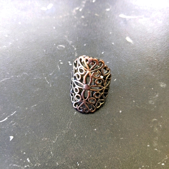 Jewelry - Boho Bohemian Distressed tarnished look ring